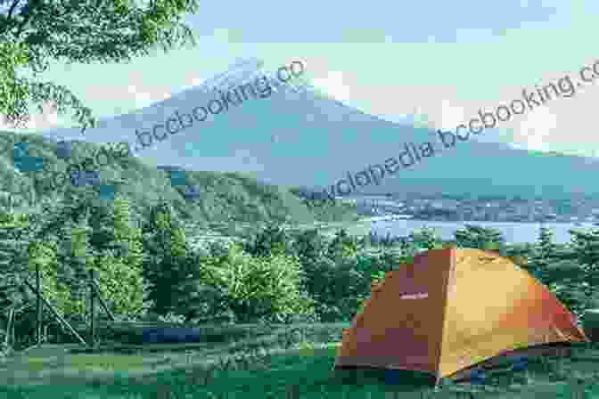 A Breathtaking View Of Mount Fuji From A Campsite In Laid Back Camp Vol. Afro Laid Back Camp Vol 4 Afro
