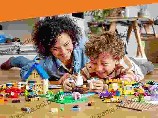 A Family Working Together To Build A LEGO Creation. Brick X Brick: How To Build Amazing Things With 100 Ish Bricks Or Fewer