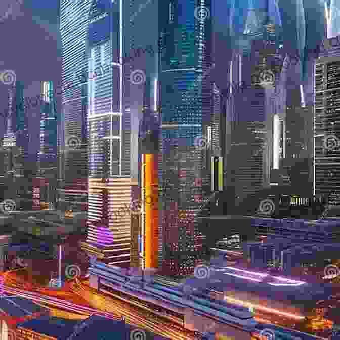 A Futuristic Cityscape With Towering Skyscrapers And Advanced Technology Illuminating The Night Sky. Seven Clues To The Origin Of Life: A Scientific Detective Story (Canto)