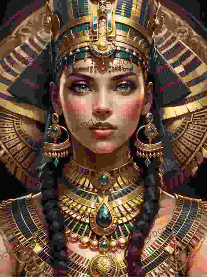 A Majestic Portrait Of Cleopatra, Adorned In Regal Attire, With Her Piercing Gaze Captivating The Viewer. Pocket Bios: Cleopatra Al Berenger