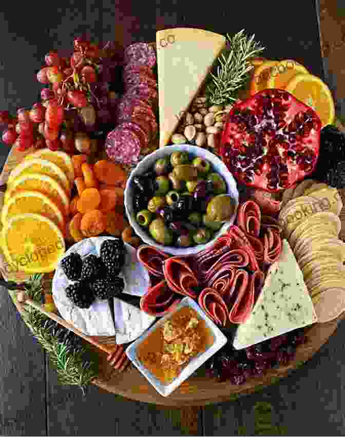 A Photo Of A Beautifully Arranged Charcuterie Board, Featuring A Variety Of Cheeses, Crackers, Fruits, And Nuts Snacks: Adventures In Food Aisle By Aisle
