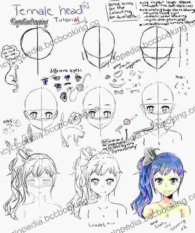 A Step By Step Illustration Of How To Draw A Manga Character With Different Poses How To Draw Anime: Learn To Draw Anime And Manga Step By Step Anime Drawing For Kids Adults