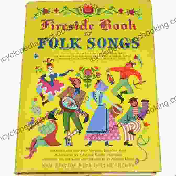 An Image Of A Beautifully Illustrated Folk Songbook, With Intricate Designs And Musical Notes Swirling Around It. Fantastic Familiar Folk Songs: For Flute Oboe Or Guitar