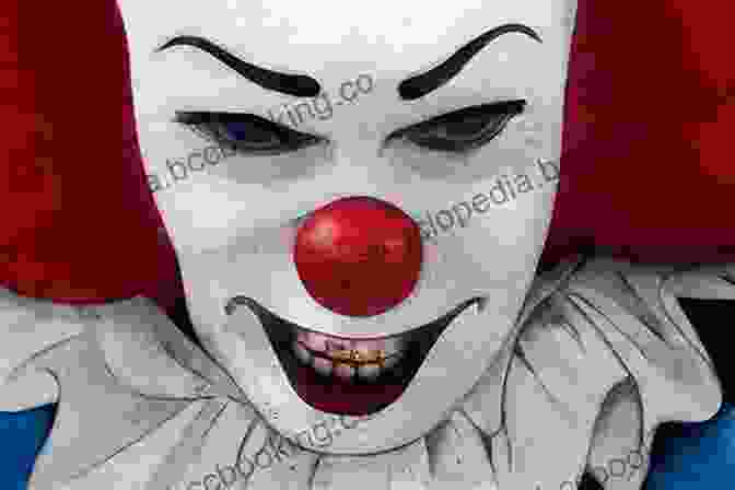 Close Up Of The Clown's Face, Its Eyes Piercing Through The Darkness Clown In A Cornfield Adam Cesare