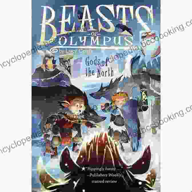 Gods Of The North, Beasts Of Olympus Book Cover Featuring A Fierce Norse Warrior And A Powerful Greek Goddess In Battle Gods Of The North #7 (Beasts Of Olympus)