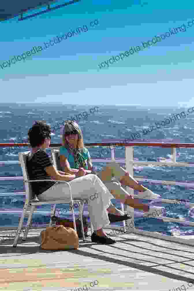 Harriet And Oliver Sitting On A Bench On A Cruise Ship, Smiling And Looking At Each Other Killer Cruise: A Humorous Cruise Ship Cozy Mystery (Cruise Ship Cozy Mysteries 1)