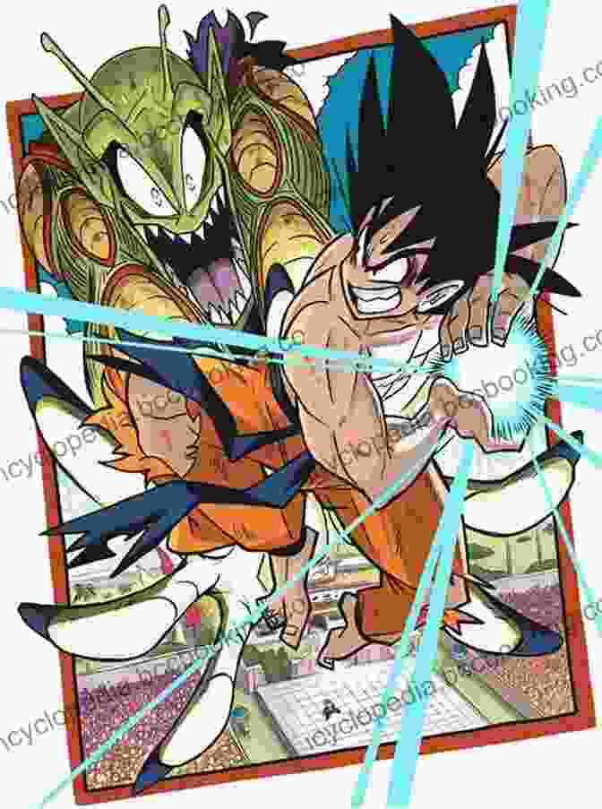 Illustration Depicting The Battle Between Goku And Demon King Piccolo. Dragon Ball Vol 12: The Demon King Piccolo (Dragon Ball: Shonen Jump Graphic Novel)