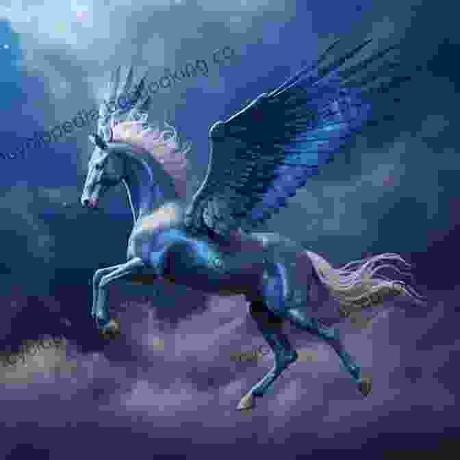 Image Of Skor, The Winged Stallion, Soaring Through The Sky Skor The Winged Stallion (Beast Quest #14: The Dark Realm)