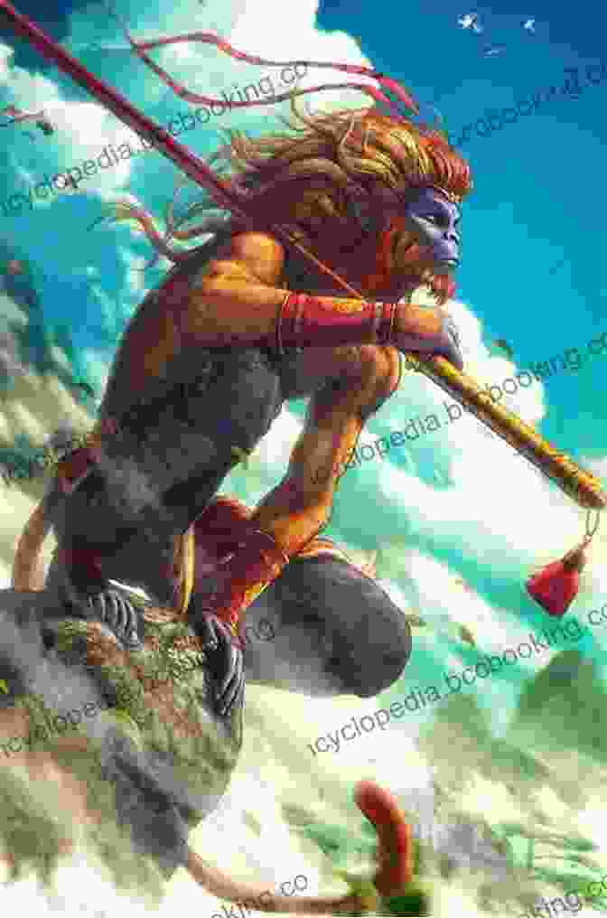 The Cover Of The Book 'Skyhook World', Depicting Sun Wukong, The Monkey King, Standing On A Mountaintop Overlooking A Vast And Mystical Landscape. The Monkey King: A Superhero Tale Of China Retold From The Journey To The West (Skyhook World Classics 4)