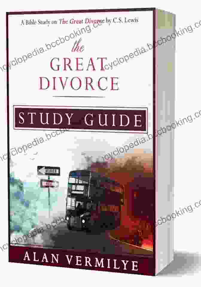 The Great Divorce Study Guide Book Cover Featuring A Depiction Of A Bridge Between Heaven And Hell The Great Divorce Study Guide: A Bible Study On The C S Lewis The Great Divorce (CS Lewis Study Series)