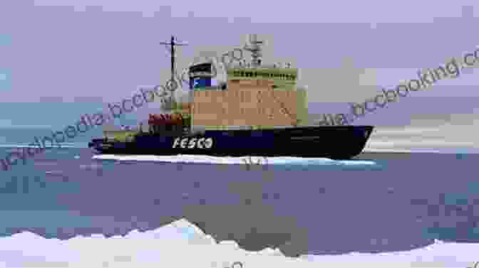 The Icebreaker Graziadei Sails Through The Icy Waters Of The Arctic. Icebreaker A L Graziadei