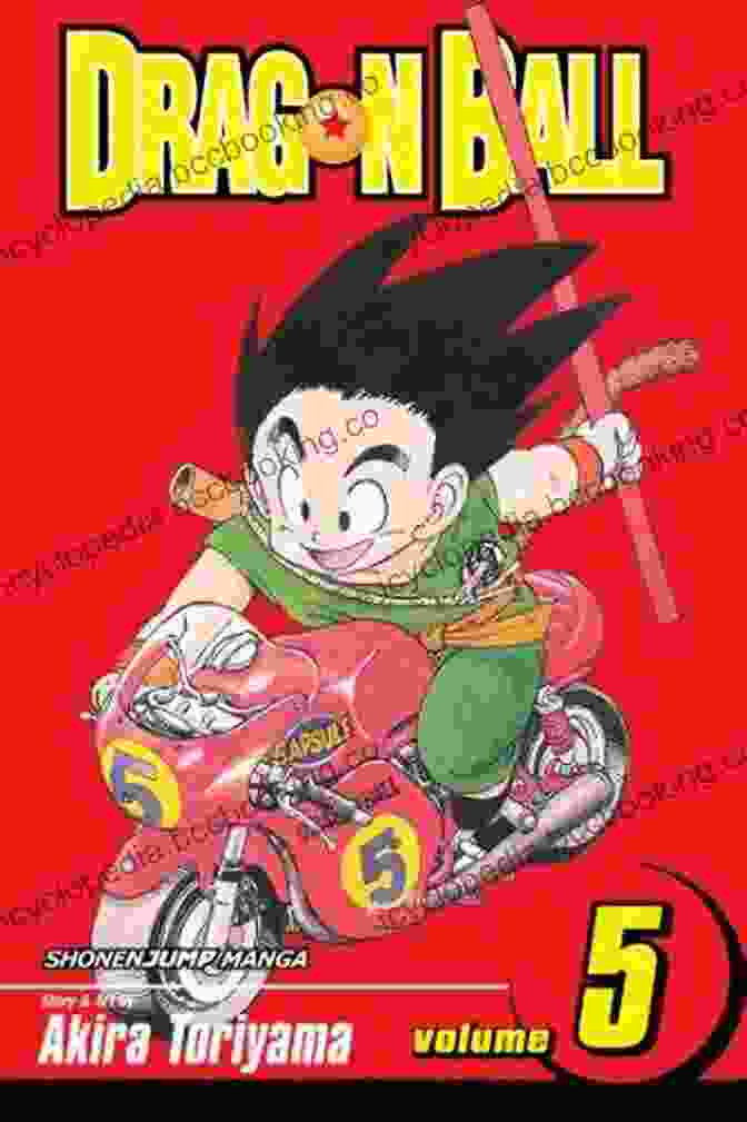 The Red Ribbon Army Dragon Ball Book Cover Showing Goku Charging A Kamehameha Wave Dragon Ball Vol 5: The Red Ribbon Army (Dragon Ball: Shonen Jump Graphic Novel)