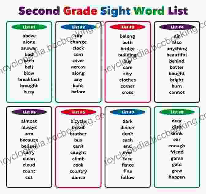 The Sight Word Second Grade Sight Word Flash Cards: A Vocabulary List Of 46 Sight Words For 2nd Grade (Teach Your Child To Read 4)