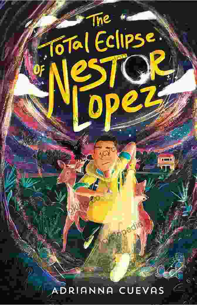 The Total Eclipse Of Nestor Lopez Book Cover Featuring A Young Astronomer Gazing At Stars In The Vast Night Sky The Total Eclipse Of Nestor Lopez