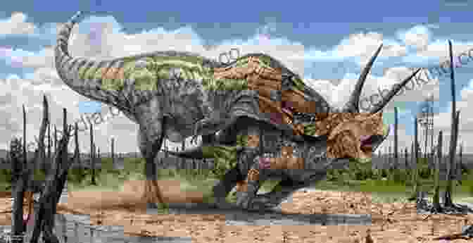 Tyrannosaurus Rex Hunting A Triceratops Dinosaur Empire (Earth Before Us #1): Journey Through The Mesozoic Era