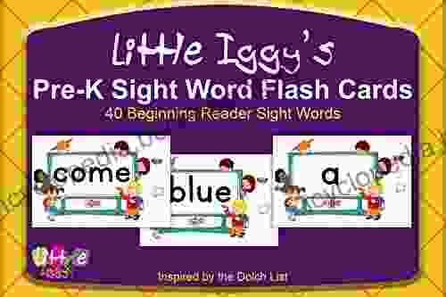 Little Iggy S Pre K Sight Word Flash Cards: Master 40 Pre K High Frequency Words